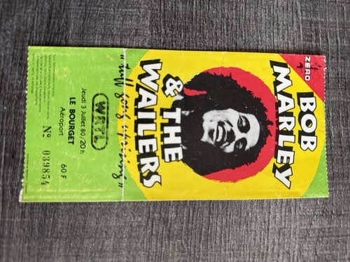 Bob marley ticket concert le - -,