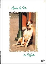 AKVP9-0694-CHIEN - APRES LA FETE - LA DEFAITE - PITBULL SOMNOLANT