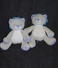 🍀Lot 2 Doudou Peluche Lion