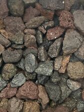 LOT x 24 pierre lave assorties bleue +rouge aquarium support plantes java anubia