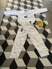 kimono de teakwondo taille 150cm, blanc