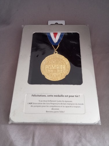 Médaille humour déco - , pompier