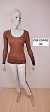 Cop Copine Taille 36 Neuf  Tee shirt manches longues camel femme Gypse
