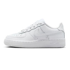Nike Air Force 1 Femme Garçons GS Blanc Baskets 35 36 37 38 39 Basses