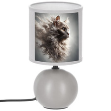 LAMPE DE CHEVET COULEUR GRIS