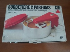 Ancienne sorbetière 2 parfums SEB à pales escamotables vintage