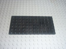 Lego plaque plate 6x12 black - plaque,