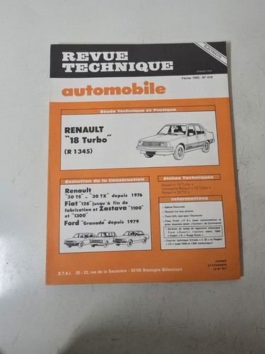 Revue technique automobile - revue,