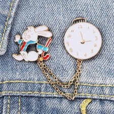 Pin's Pins Alice au Pays des merveilles Lapin Blanc Nivens McTwisp (Réf 2b)