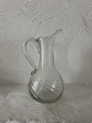 Pichet cidre verre soufflé - verre,