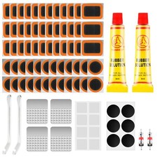 Kit de Réparation Pneus de VéLo 120 Pièces Rustine Velo avec 14 de sans Colle...