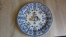 Ancienne assiette gien 1875 - assiette,