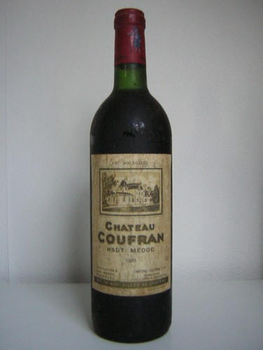 Vin 1981 chateau coufran - chateau, haut