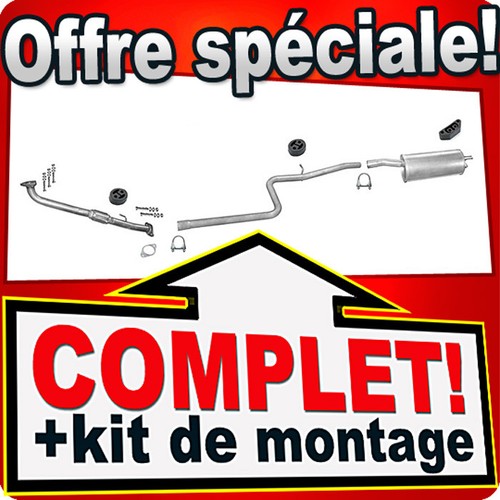 Ligne pot échappement pour - d'échappement,