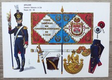 Rigo : Le Plumet, planche 169 : Artillerie Canonniers Sédent. de Lille 1812-1814