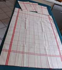 4 torchons à ourler, ancien