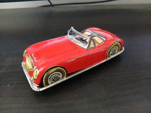 Petite voiture jouet ancien - ancien, en