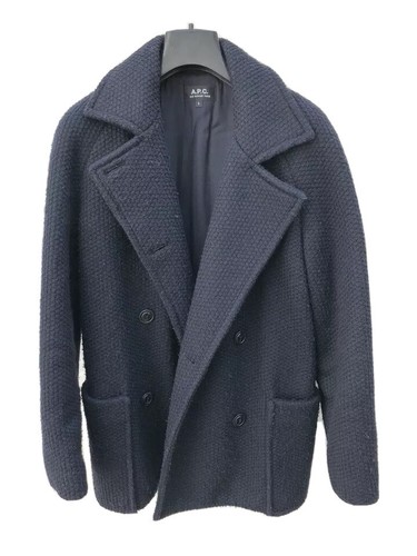 Navy wool peacoat - wool, /