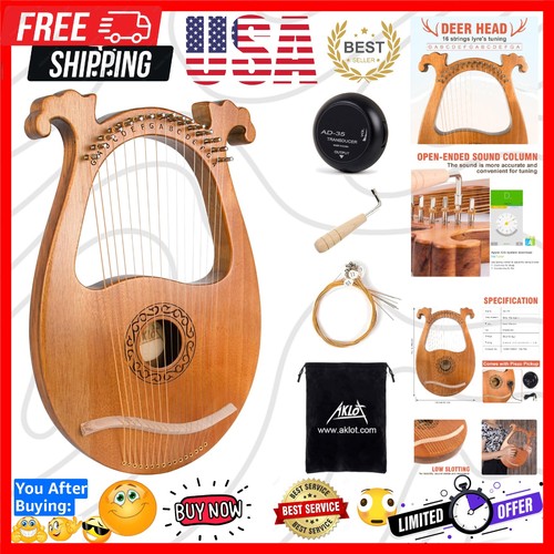Lyre harp metal strings - lyre,