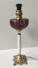 Lampe petrole verre couleur - a,