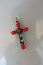 Beau Vieux Pendentif Croix 835
