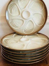 Lot de 6 assiettes à Huitres