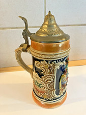 Ancienne chope à bière allemande céramique beer Deustchland vintage