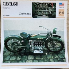 Cleveland 600 four 1926 carte moto collection Atlas USA