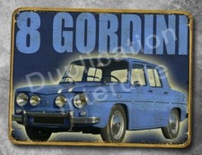Plaque metal vintage Renault 8 Gordini 