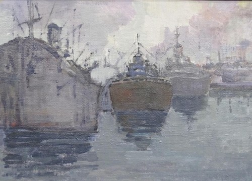 Tableau ancien huile paysage - tableau,