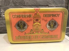 Boîte en métal ancienne publicitaire vide Bêtises de Cambrai Confiserie Despinoy