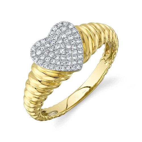 14k jaune diamant - 14k,