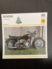 CARTE FICHE MOTO collection ATLAS WATSONIAN 1000 CM3 JAP