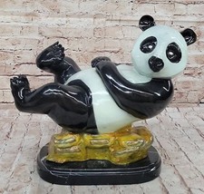 Bronze Sculpture Statue Art Déco Fonte Fait Européenne Fabriqué Panda Par Mar