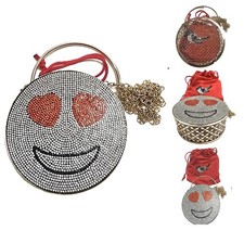 Smiley Visage Cristaux Or