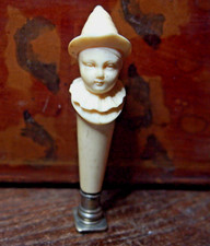 BEAU SCEAU DE COLLECTION DEBUT 19em matrice en argent (14) "buste de Pierrot