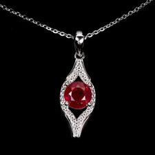 925 Collier en Argent Fin Rond