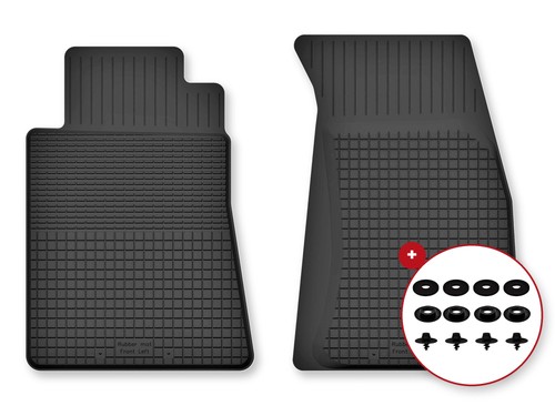Tapis avant caoutchouc - , bac