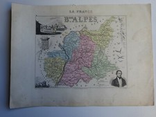 GRAVURE CARTE DEPARTEMENT -