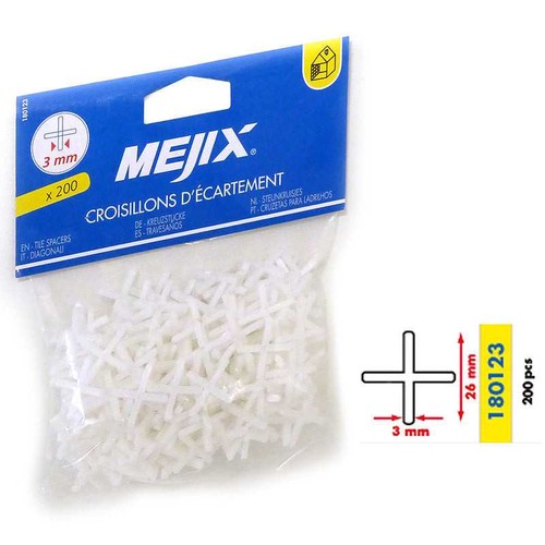 Croisillons écartement mm - 3,