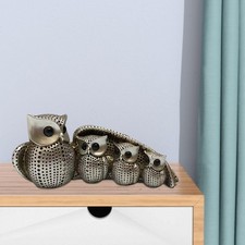 Statues de hibou en résine Sculptures d'oiseaux décorant la famille de