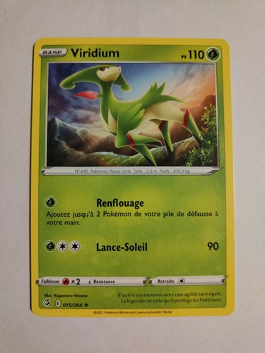 Carte pokemon viridium - carte,