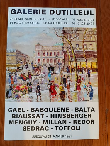 Affiche galerie dutilleul - galerie,