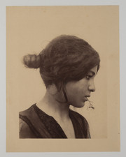 Von Gloeden, portrait de Giacomo Lanfranchi travesti  Vintage print  Tirage al