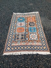 Beau Tapis Orientale Kilim entièrement fait Mains Pure Laine 200X120