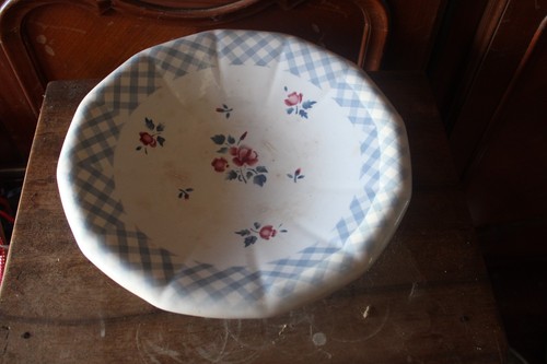 Ancien plat rond faience - faience, de