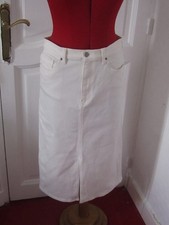 jupe Uniqlo jean blanc taille