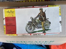 Maquette à monter Heller junior moto militaire Française Gnome Rhone 1:35