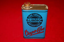 Rare et Vintage ! Ancien bidon métal Vapo cire G.Libéron - cire liquide vide