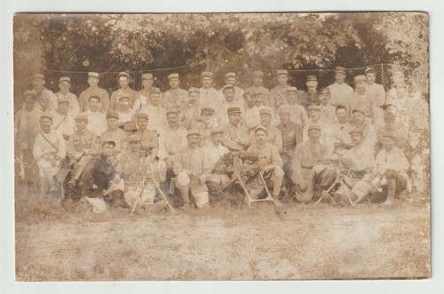 Carte photo poilus - poilus, à